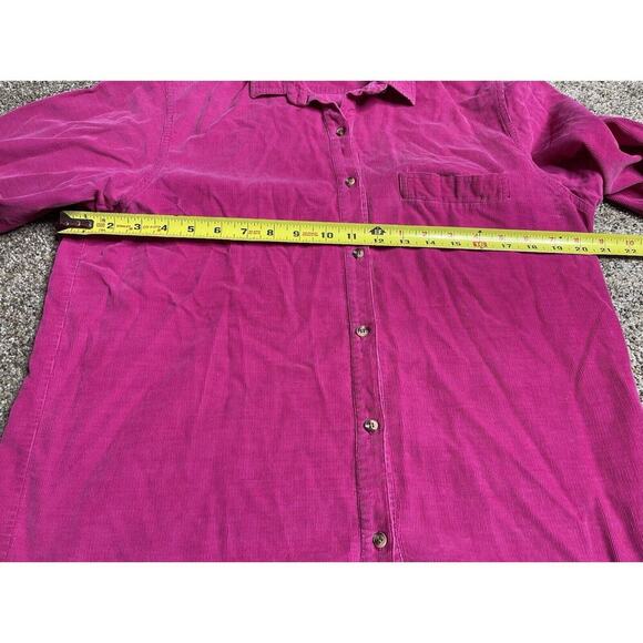 Vintage GAP Pink Corduroy Shirt Women's Medium Button Up 90s Y2K - Picture 6 of 6